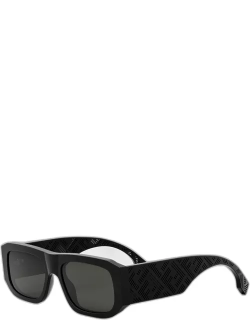 Fendi Shadow Nylon Rectangle Sunglasse