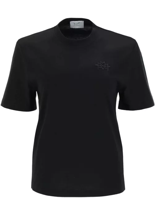 MVP Wardrobe monforte T-shirt With Tonal Logo Embroidery