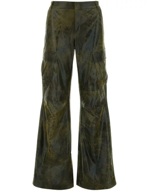 The Andamane Printed Synthetic Leather Cargo Pant
