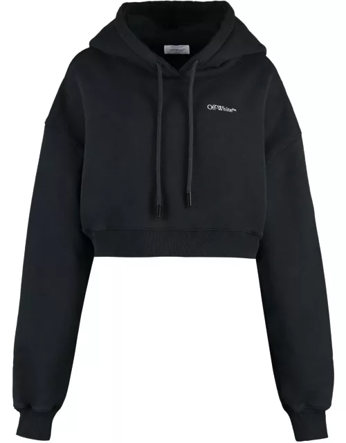 Off-White Cropped Hoodie