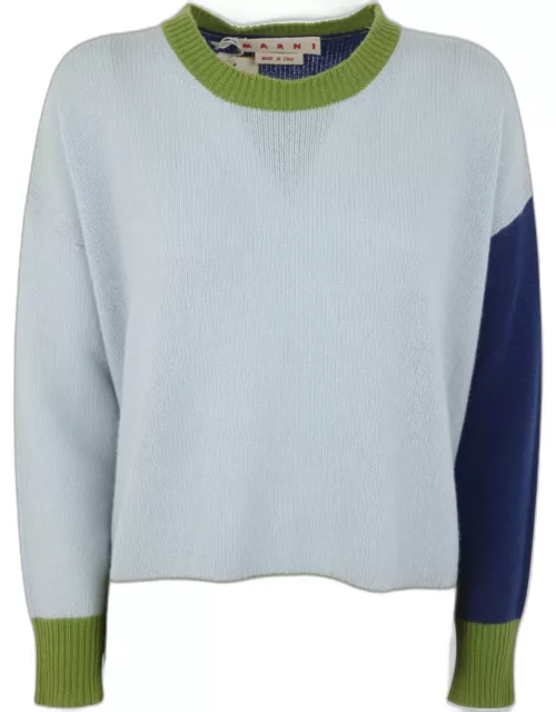 Marni Crew Neck Long Sleeves Loose Fit Sweater