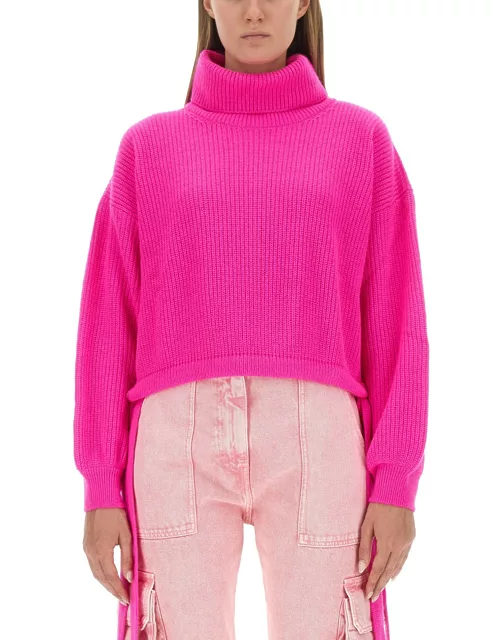 msgm cropped fit shirt