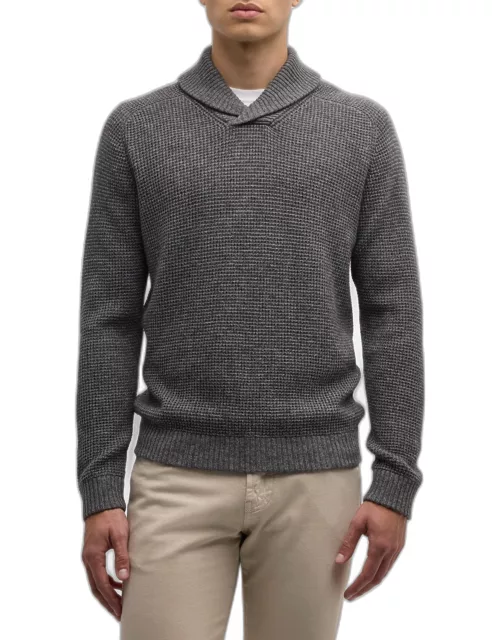 Men's Miland Wool-Cashmere Shawl Pullover Sweater