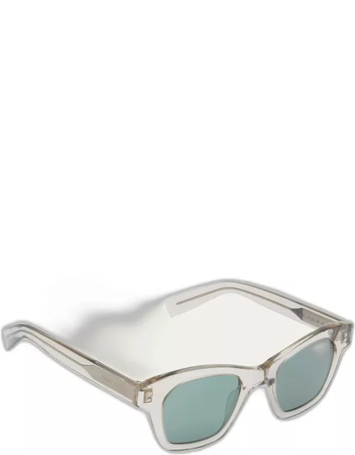 Men's SL 592 Acetate Square Sunglasse