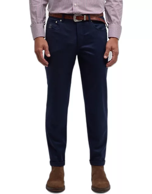 Men's Italian Fit Wool 5-Pocket Trouser