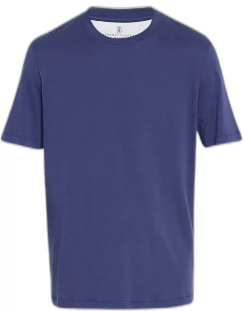 Men's Cotton-Silk Crewneck T-Shirt