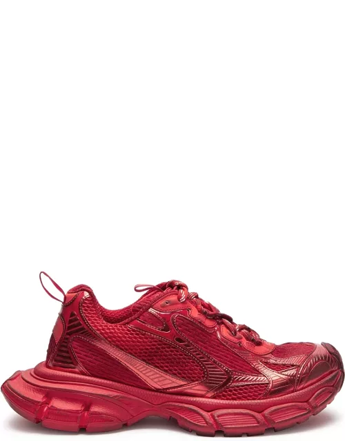 Balenciaga 3XL Panelled Mesh Sneakers - RED