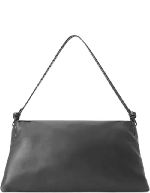 Vivi Zip Leather Shoulder Bag