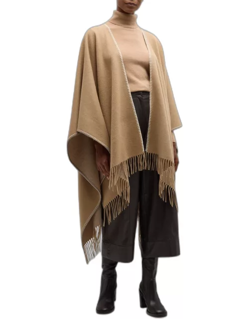 Tommi Double-Faced Cashmere Poncho