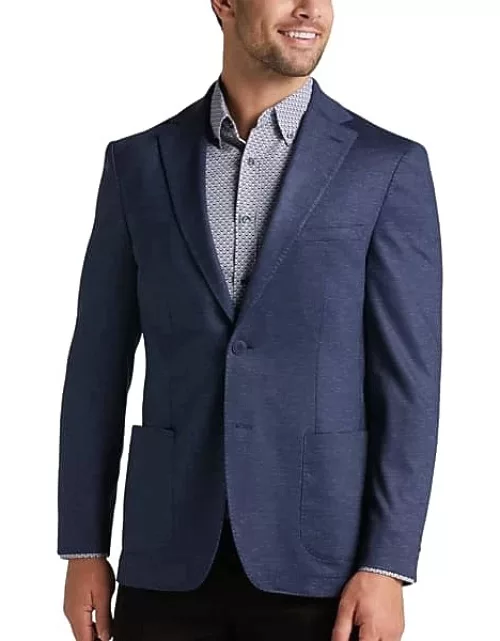 Collection by Michael Strahan Men's Michael Strahan Classic Fit Houndstooth Sport Coat Blue