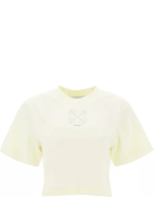 OFF-WHITE cropped t-shirt with arrow motif