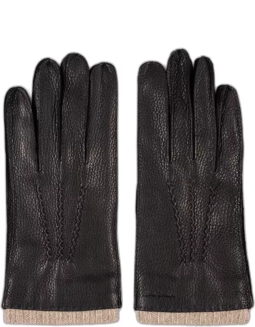 Men's Wool-Lined Elkskin Glove
