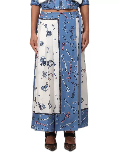 Skirt FENDI Woman colour Gnawed Blue