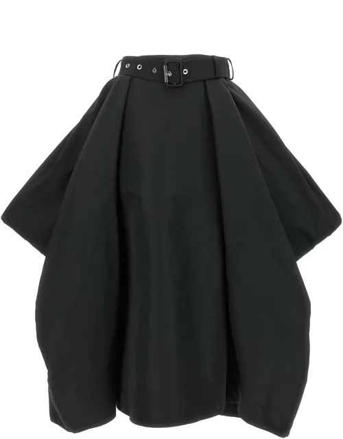 Alexander McQueen Black Midi Skirt