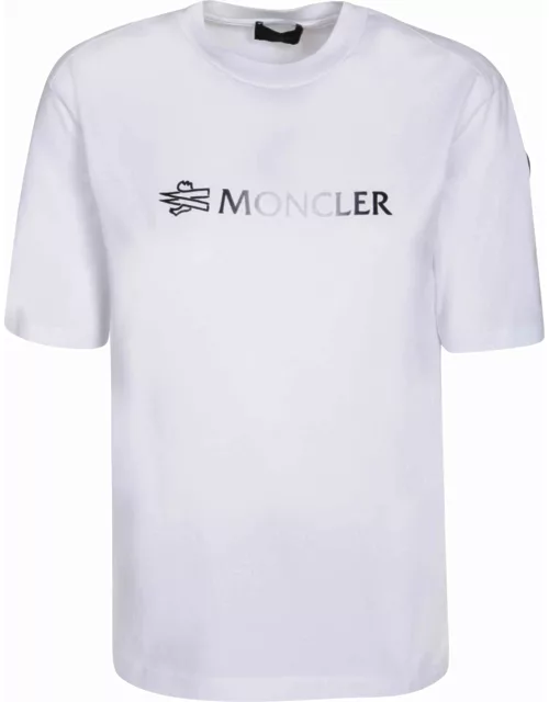 Moncler Logo Print T-shirt White