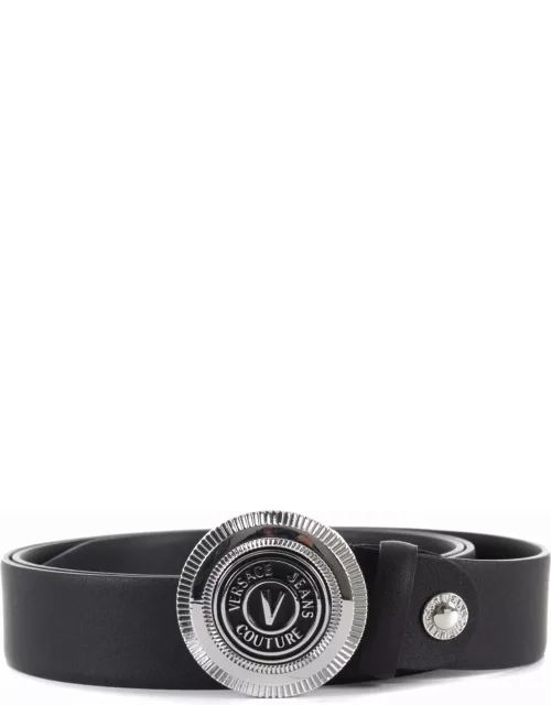 Versace Jeans Couture Black Leather Belt
