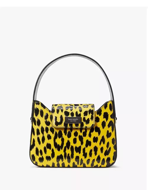 Sam Icon Modern Leopard Mini Hobo Bag