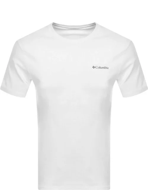 Columbia Basic Logo T Shirt White