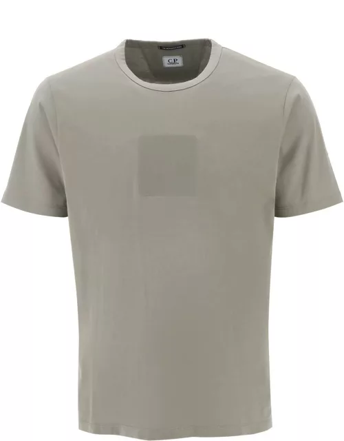 CP COMPANY Mercerized cotton T-shirt with Logo Badge