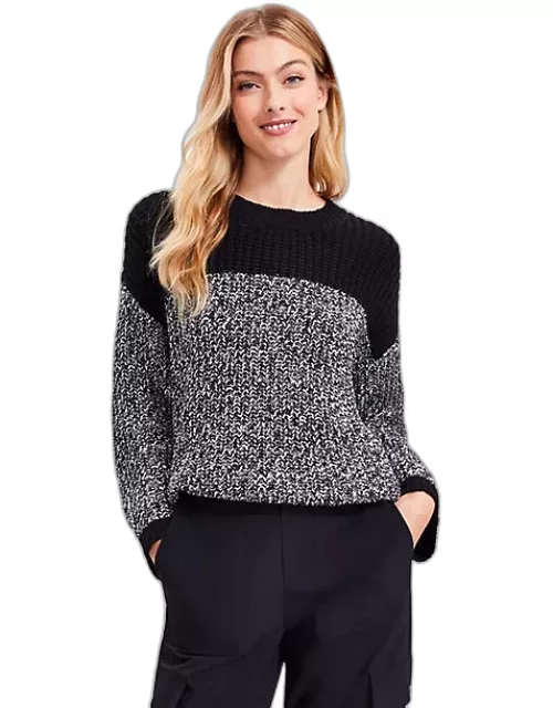 Loft Lou & Grey Marled Colorblock Sweater
