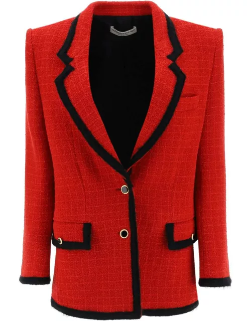 ALESSANDRA RICH Single-breasted boucle tweed jacket