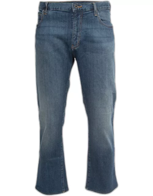 Emporio Armani Blue Denim Straight Fit Jeans XXL/Waist 39"