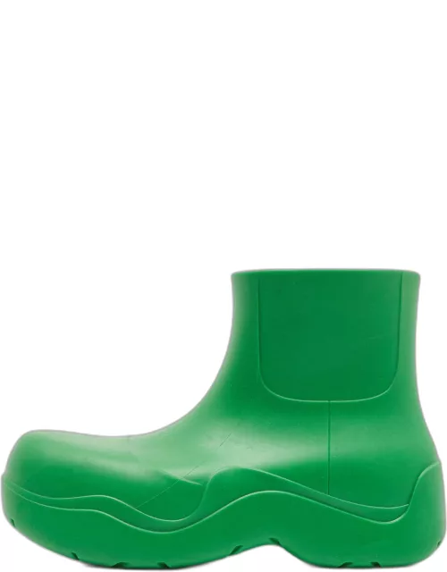 Bottega Veneta Green Rubber Puddle Ankle Boot