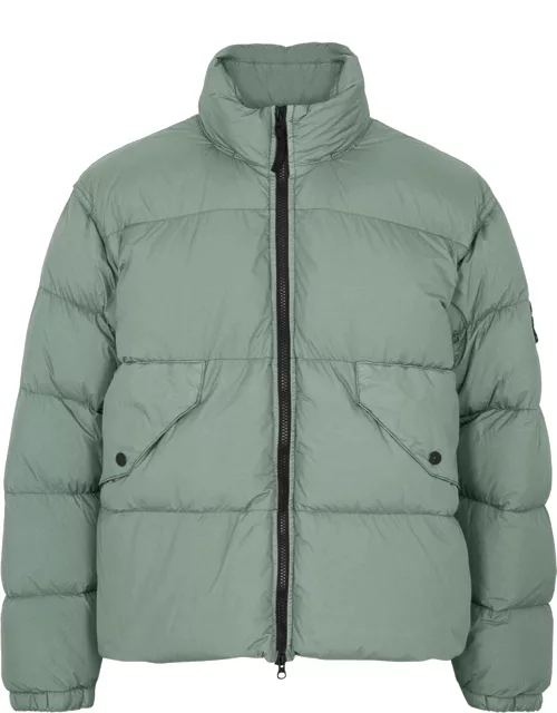 Stone Island Crinkle Reps Quilted Nylon Jacket - Sage