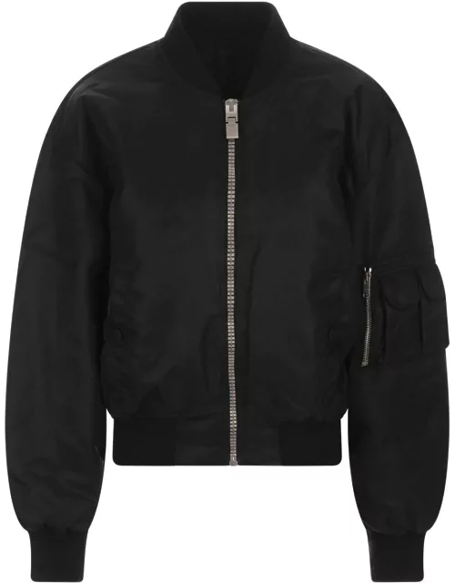 Black Givenchy Bomber Jacket With Pocket Detai