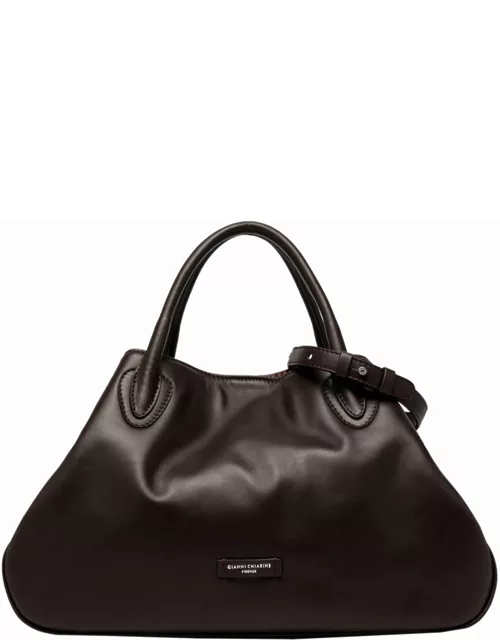 Gianni Chiarini Judy Large Bowling Bag In Leather