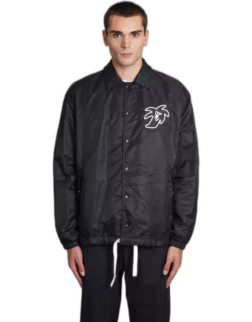 Palm Angels Casual Jacket In Black Polyamide