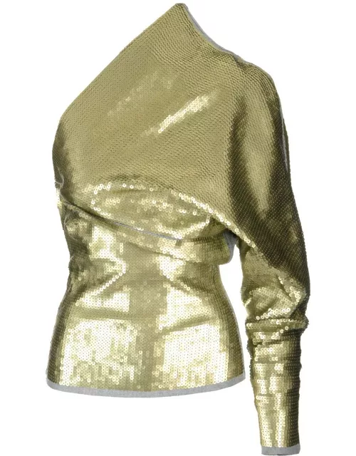 Rick Owens One-sleeved Top With Sequin
