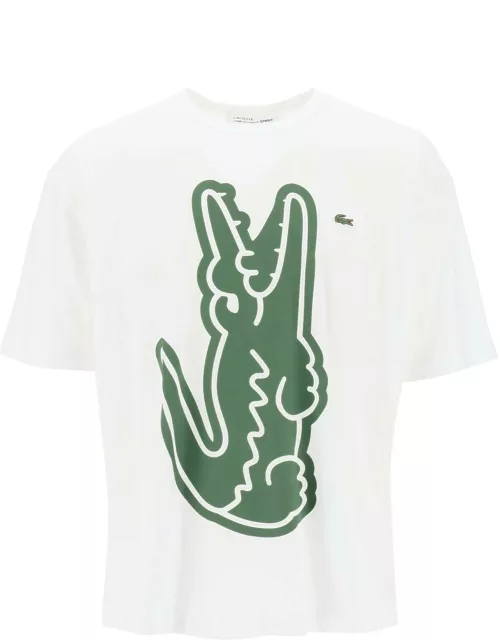 COMME DES GARCONS SHIRT X Lacoste crocodile print t-shirt