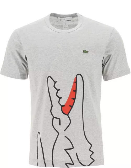 COMME DES GARCONS SHIRT x lacoste t-shirt with graphic print