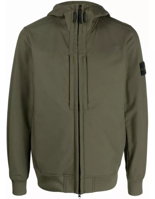 Green jacket with Compass application