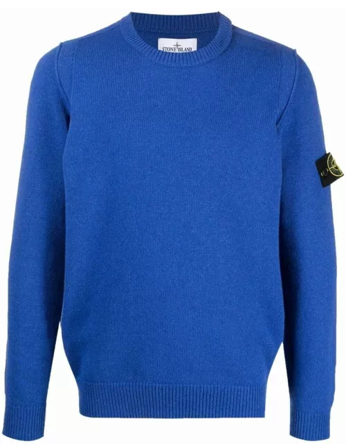 Blue jumper with Compass application