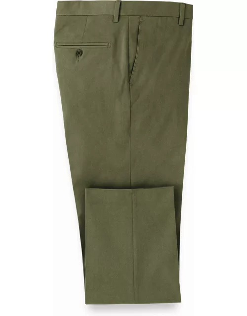 Cotton Stretch Twill Flat Front Pant