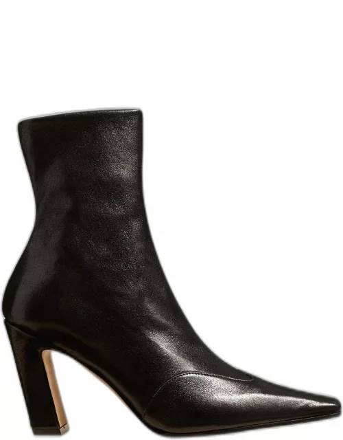 Dallas Leather Wing-Tip Ankle Boot