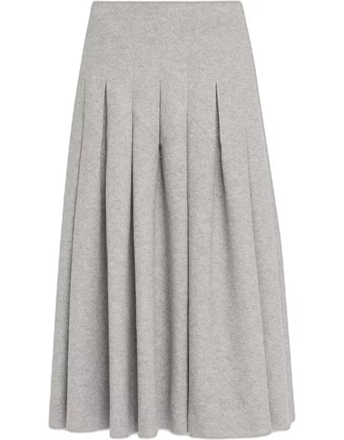 Meryl Long Pleated Skirt