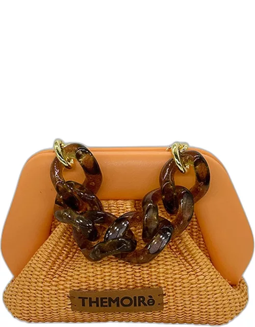 Gea Eco-Fabric Chain Clutch Bag