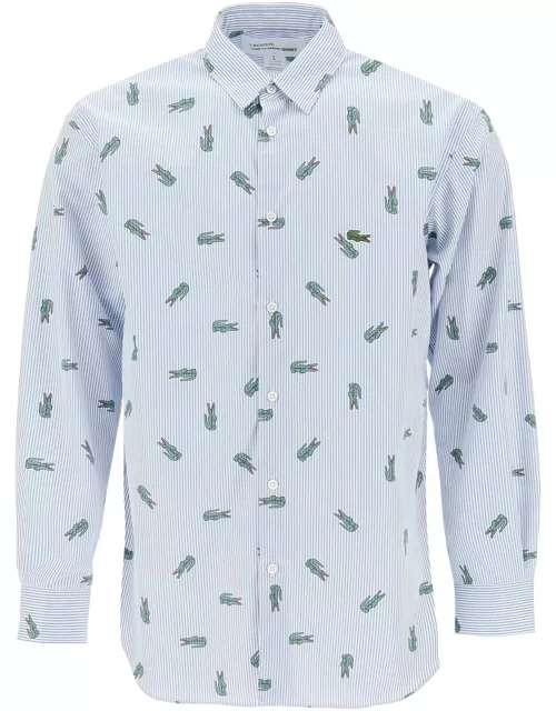 Comme des Garçons Shirt X Lacoste Oxford Shirt With Crocodile Motif