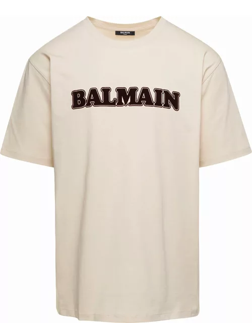 Retro Balmain Flock T-shirt-straight Fit