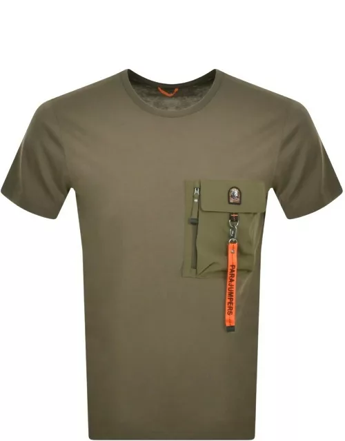 Parajumpers Mojave Pocket T Shirt Green