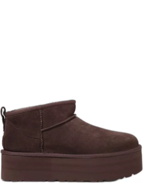 Flat Ankle Boots UGG Woman colour Brown