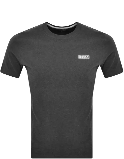 Barbour International Logo T Shirt Grey