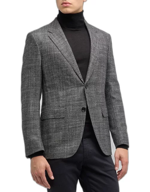 Men's Textured Wool-Silk Sport Coat