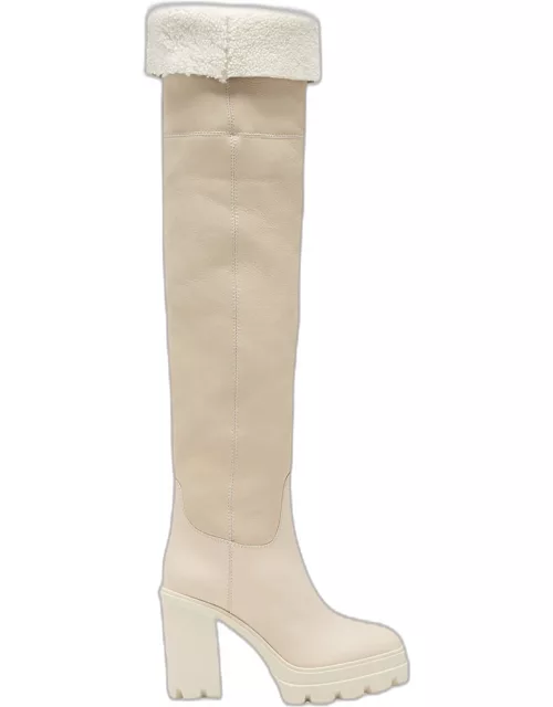 Shearling Over-The-Knee Boot