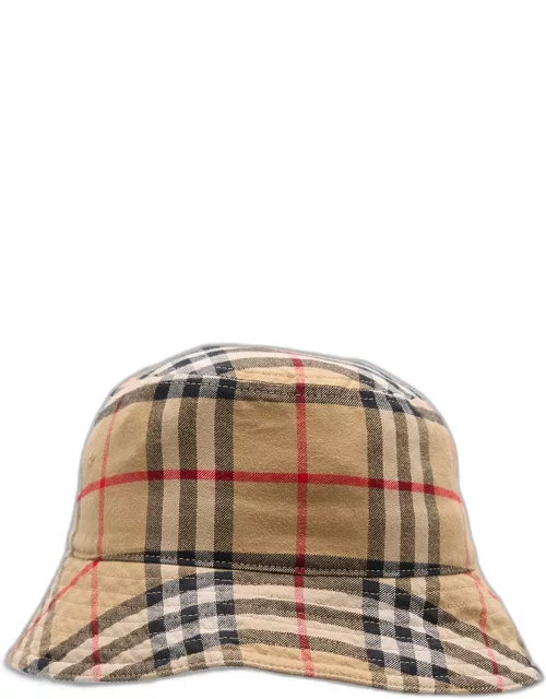 Men's Vintage Check Bucket Hat