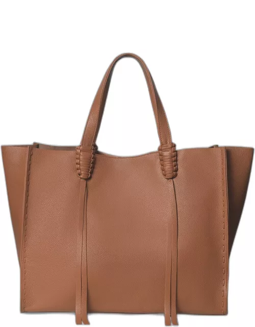 Grained Leather Tote Bag