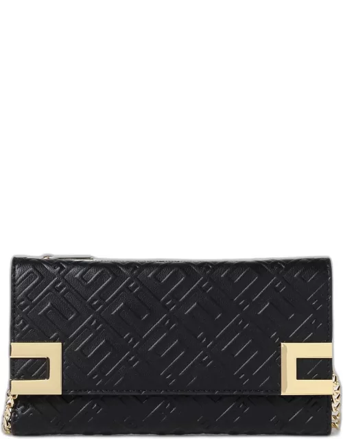 Elisabetta Franchi wallet bag in synthetic leather with embossed monogra